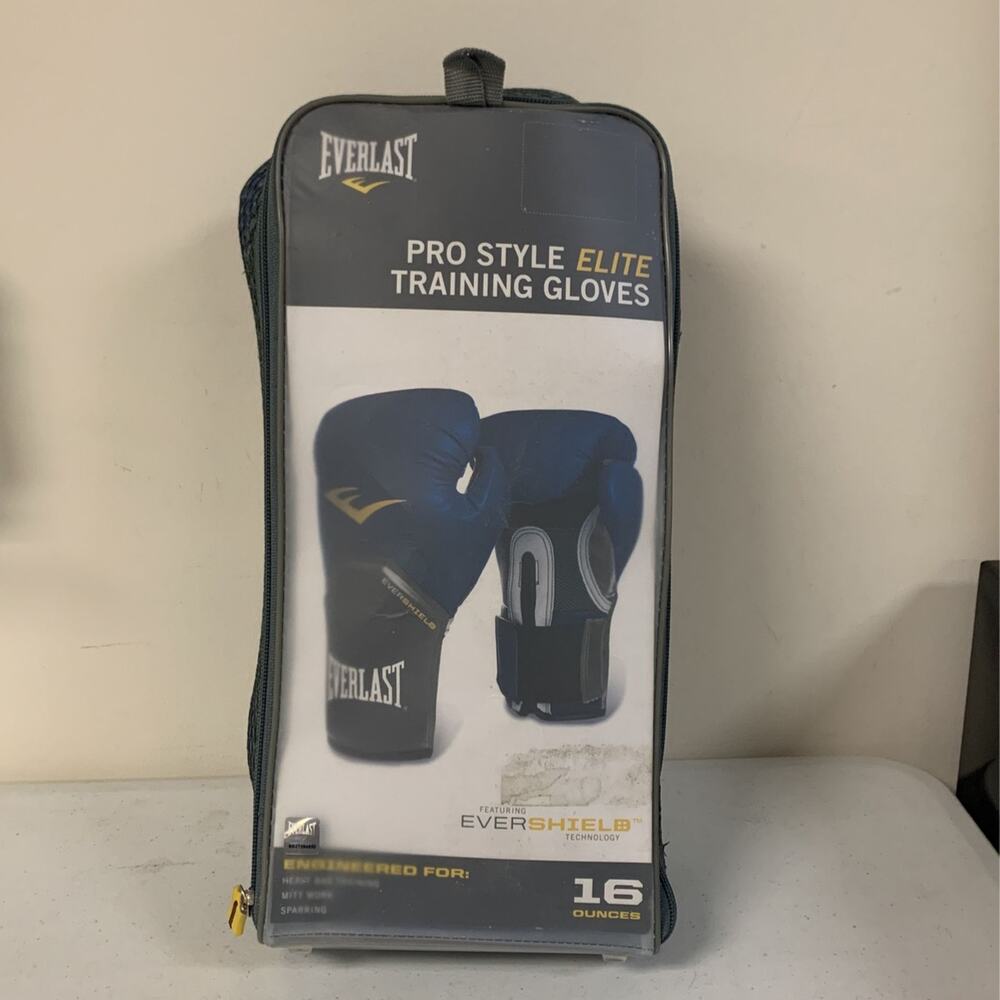 Everlast Pro Style Elite Training Gloves 16 oz - Blue